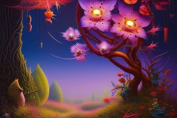 Enchanted Thorns: A Fairytale in Vivid Colors