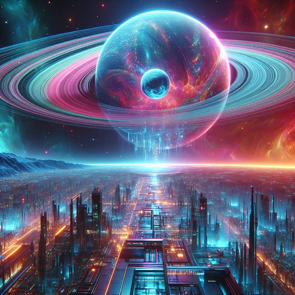 Holographic City Collides with Evil Eye Planet