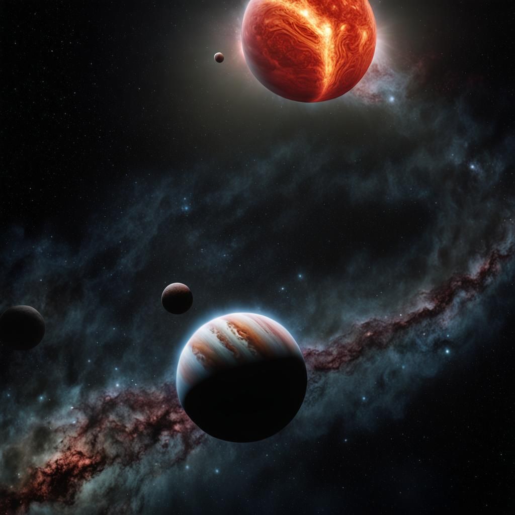 Dramatic Super-Jupiter Planet in Space