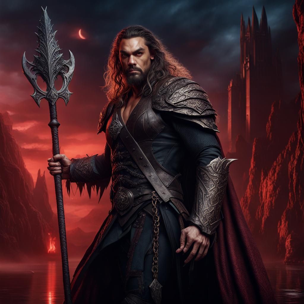 Jason Momoa as Vampire Prince: Detailed Matte Painting
