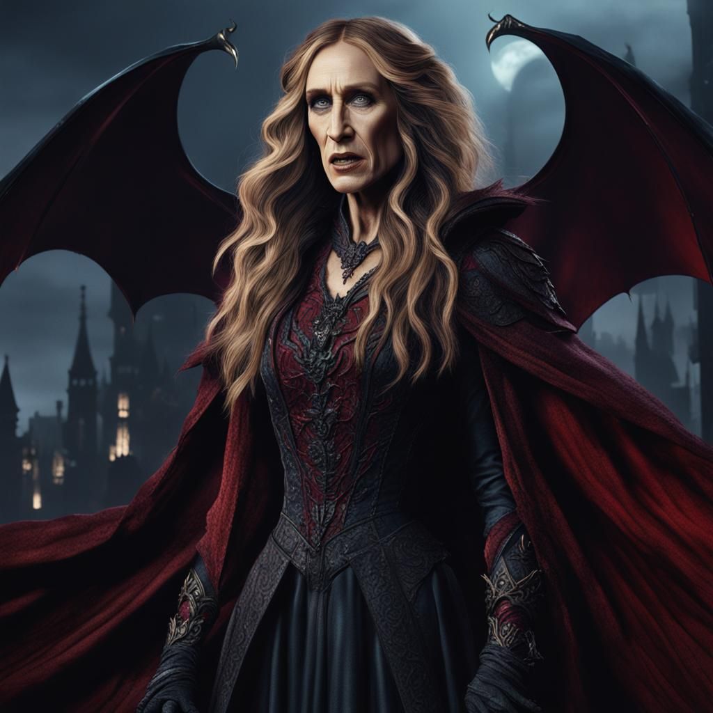 Sarah Jessica Parker as a Vampire: Fantasy Art
