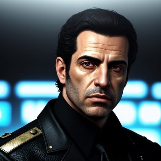 Cinematic Film Still of a Mossad Agent