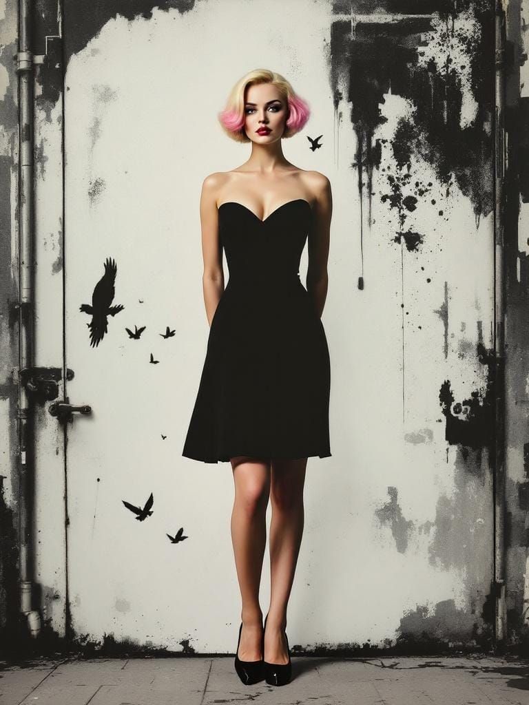 Surreal Pin-Up: Magritte Meets Banksy in Constructivist Styl...