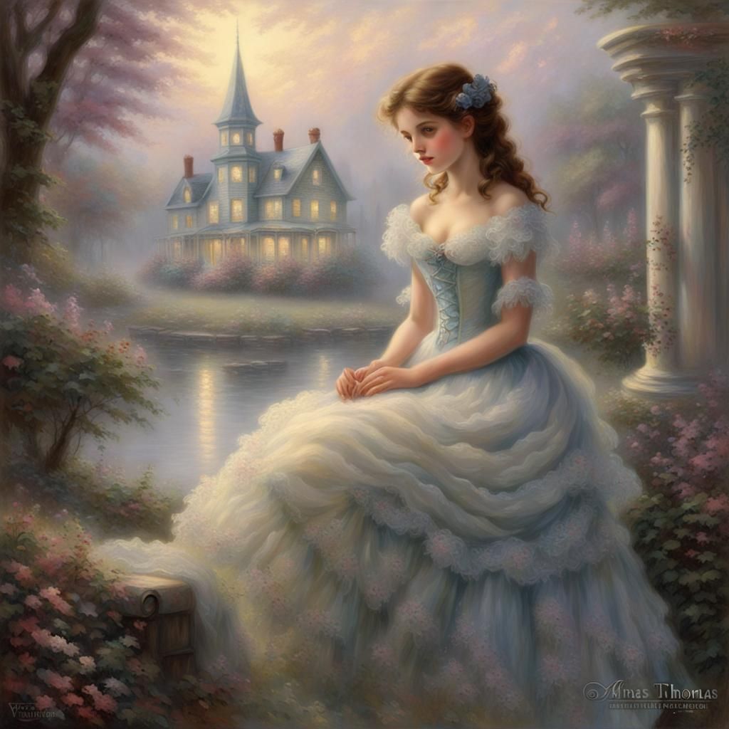 Victorian Girl in Ethereal Fantasy Style
