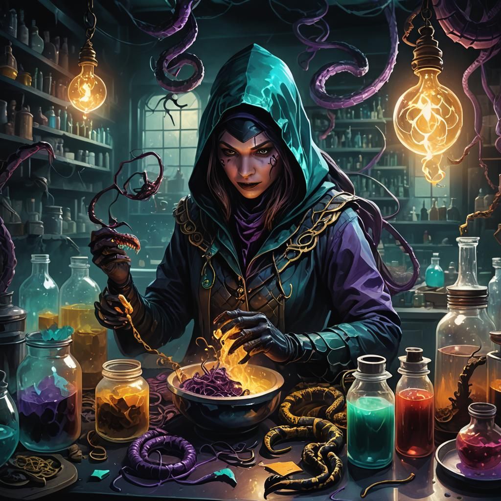 Venom Master in Dark Fantasy Laboratory