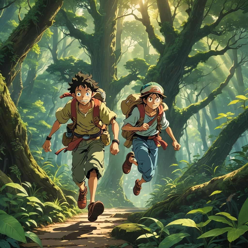 Usopp Gear 5 in Ghibli Anime Style