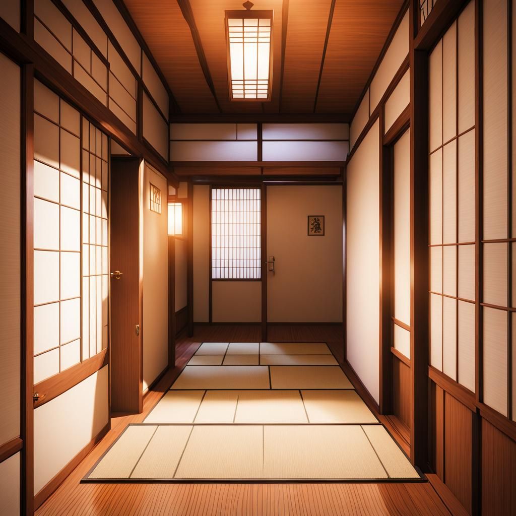Surreal Creaking Door in Abandoned Japanese House