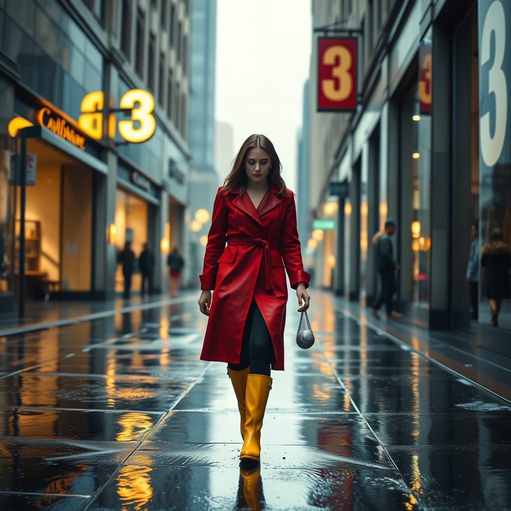 Jean Grey Emerges into Sunlight After Rain