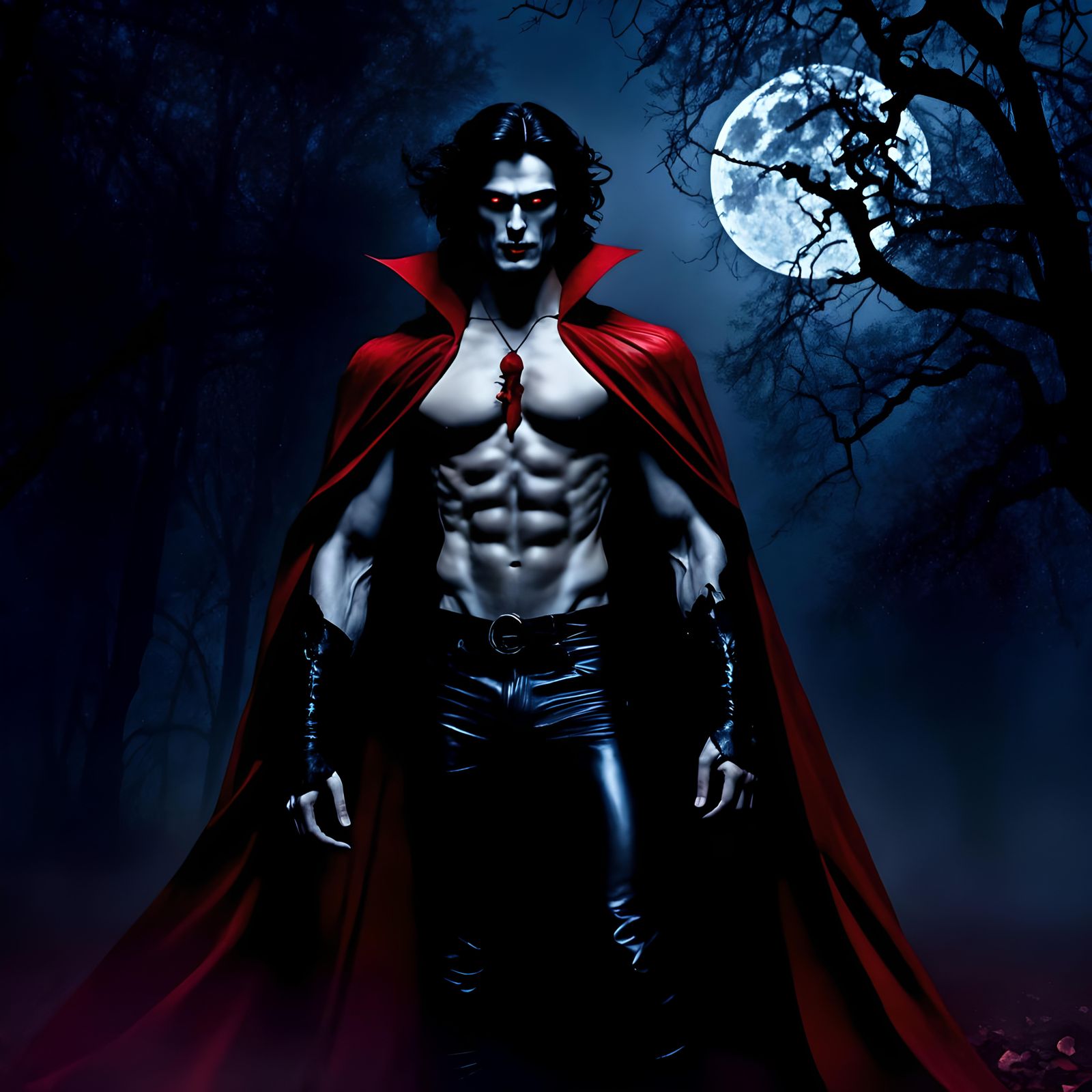 Striking Surreal Dracula in Shadowy Transylvania