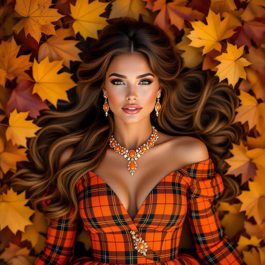 Autumn Beauty in Warm Golden Hour Light