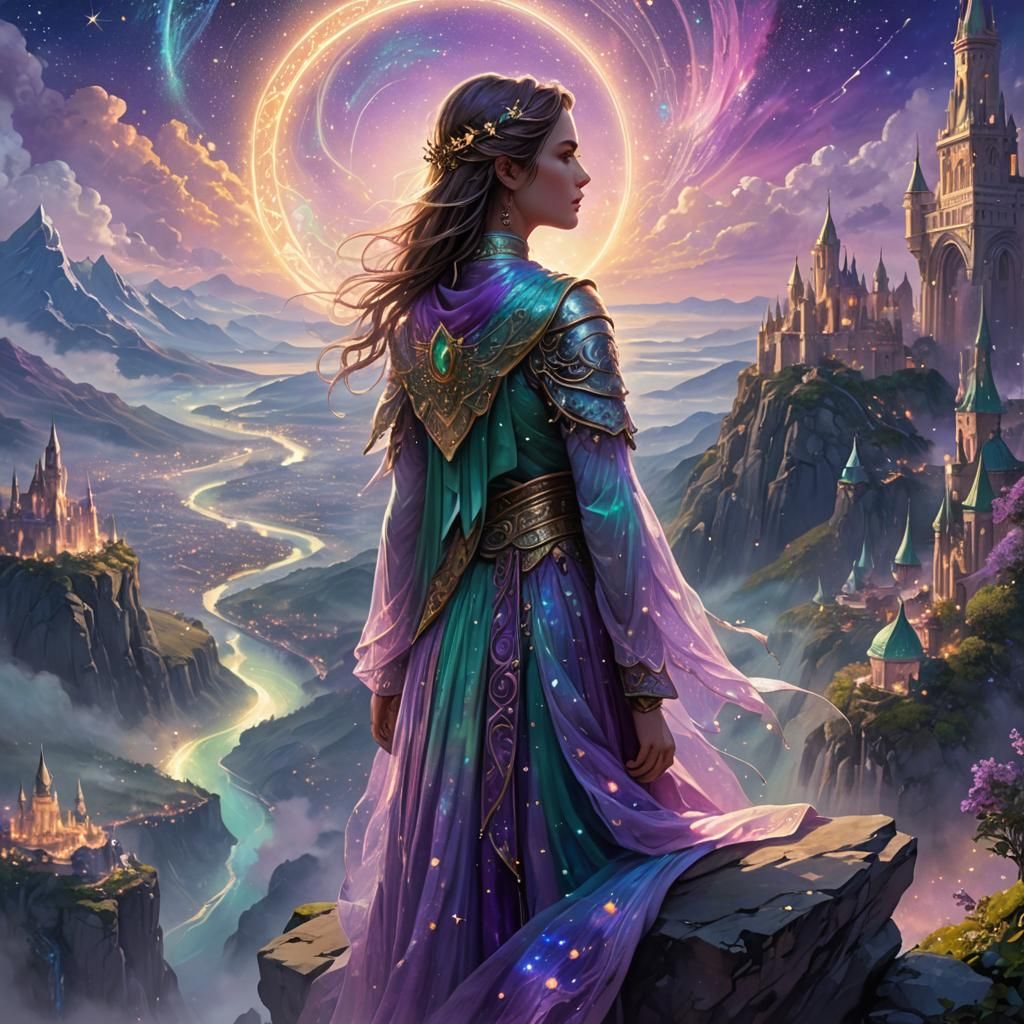 Dream Lover Gazing at Altair 6 in Ethereal Light