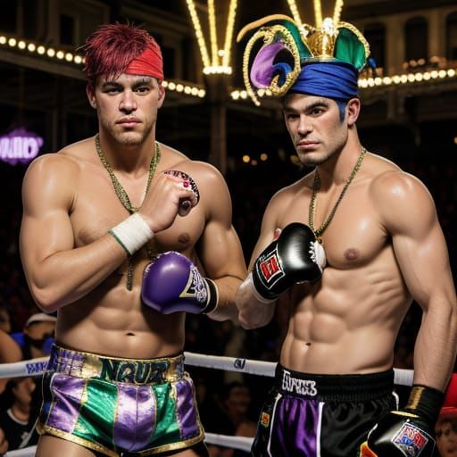 Mardi Gras Boxers Destroy King Cake in a Frenzied Celebratio...