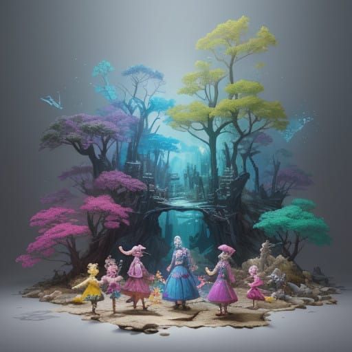 Joyful Children at Play, Hiding Secrets