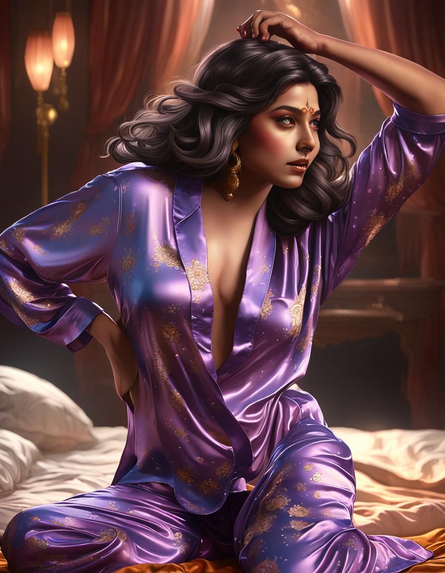 Curvy Indian Beauty in Dark Fantasy Style