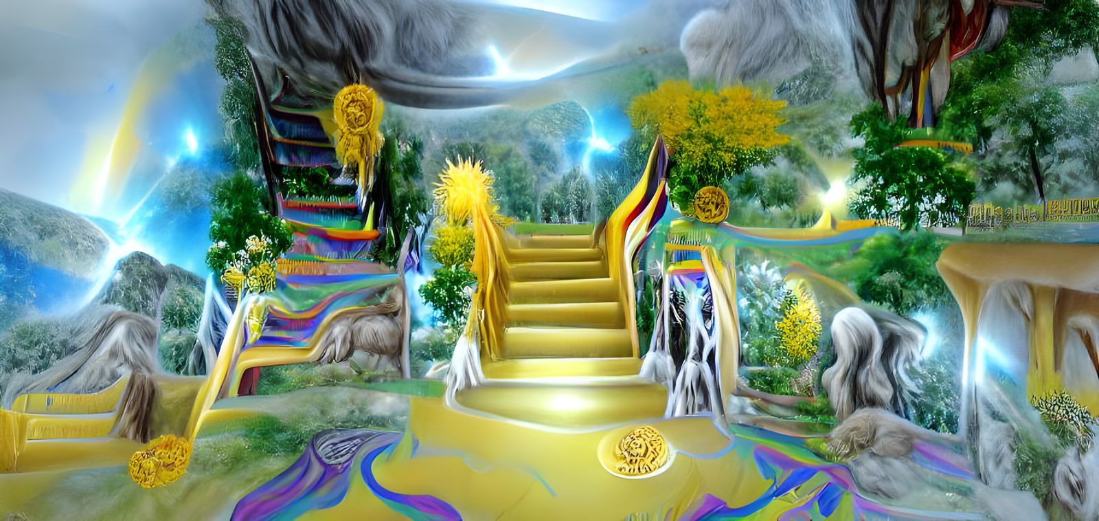 Fantasy Rainbow Path to the Solar Plexus Chakra