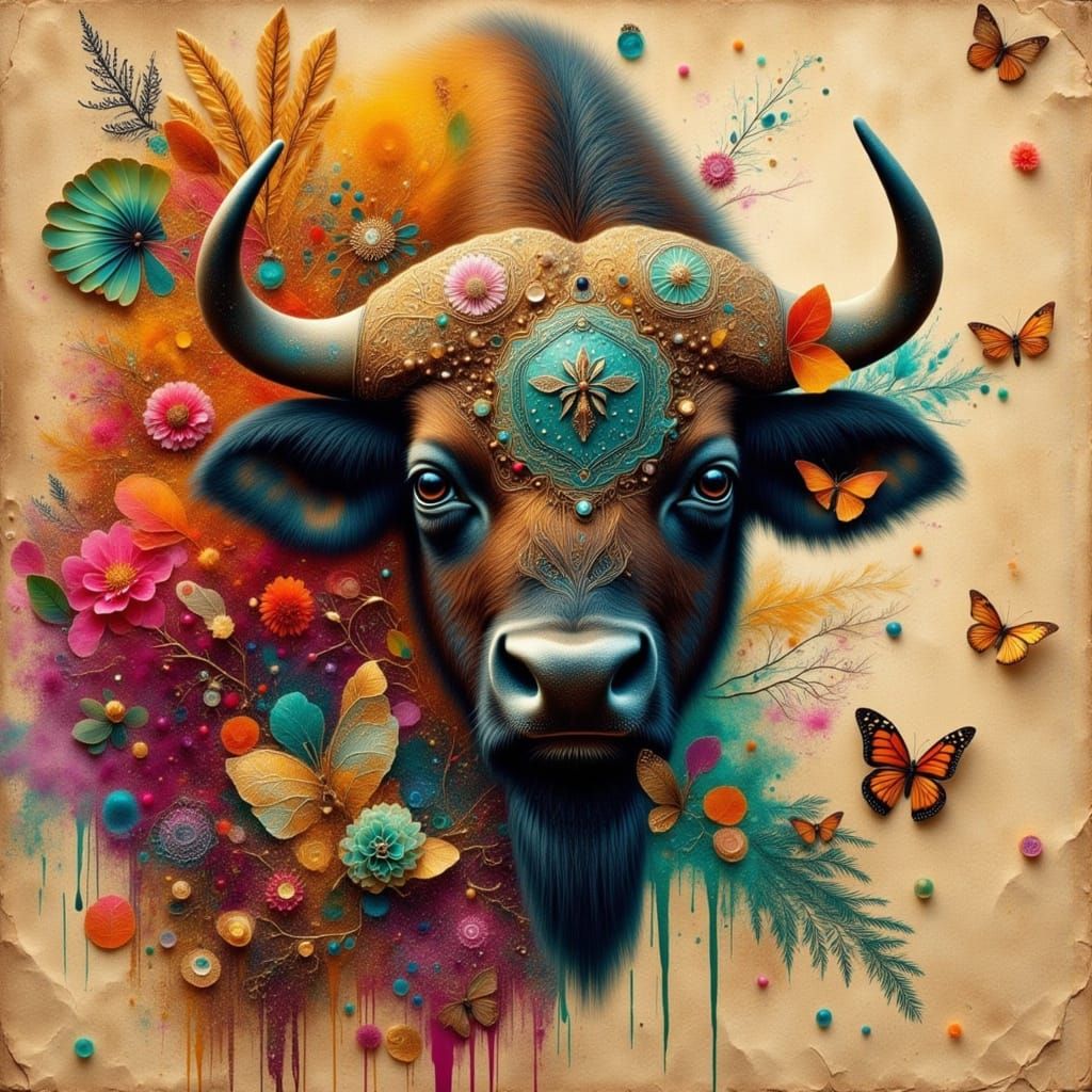 Vibrant Bison Visions