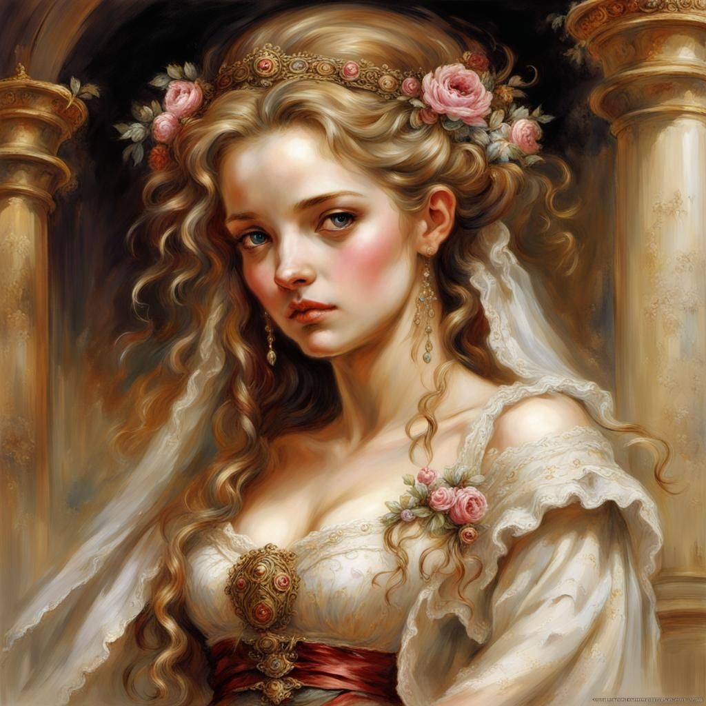 Renaissance Royal Portrait in Romantic Style