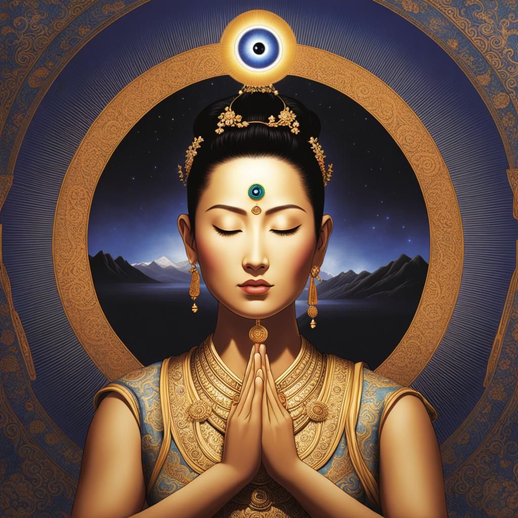 Qwan Yin Repairs the Third Eye Chakra