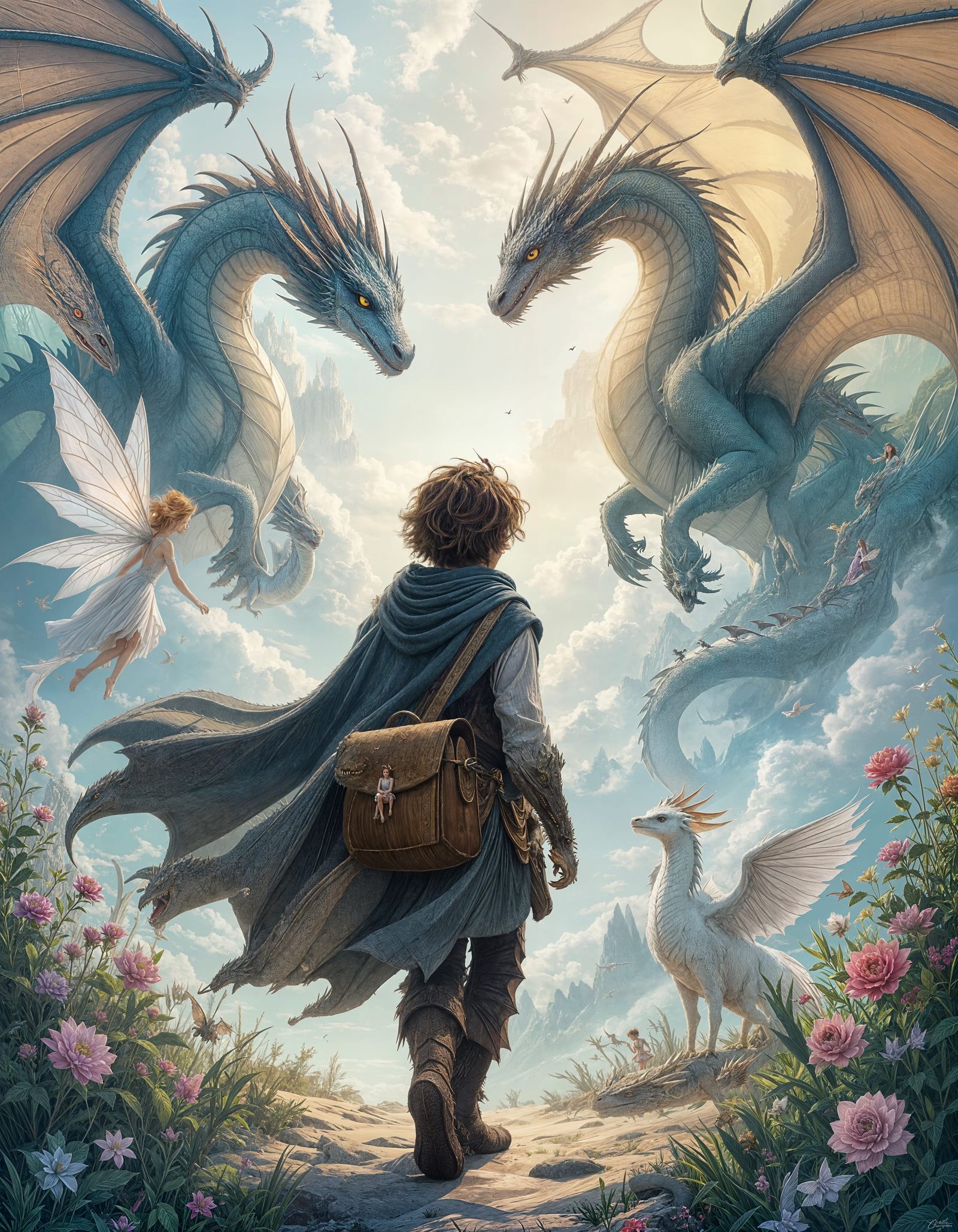 Dreamscape Adventure with Dragons and Mythical Creatures