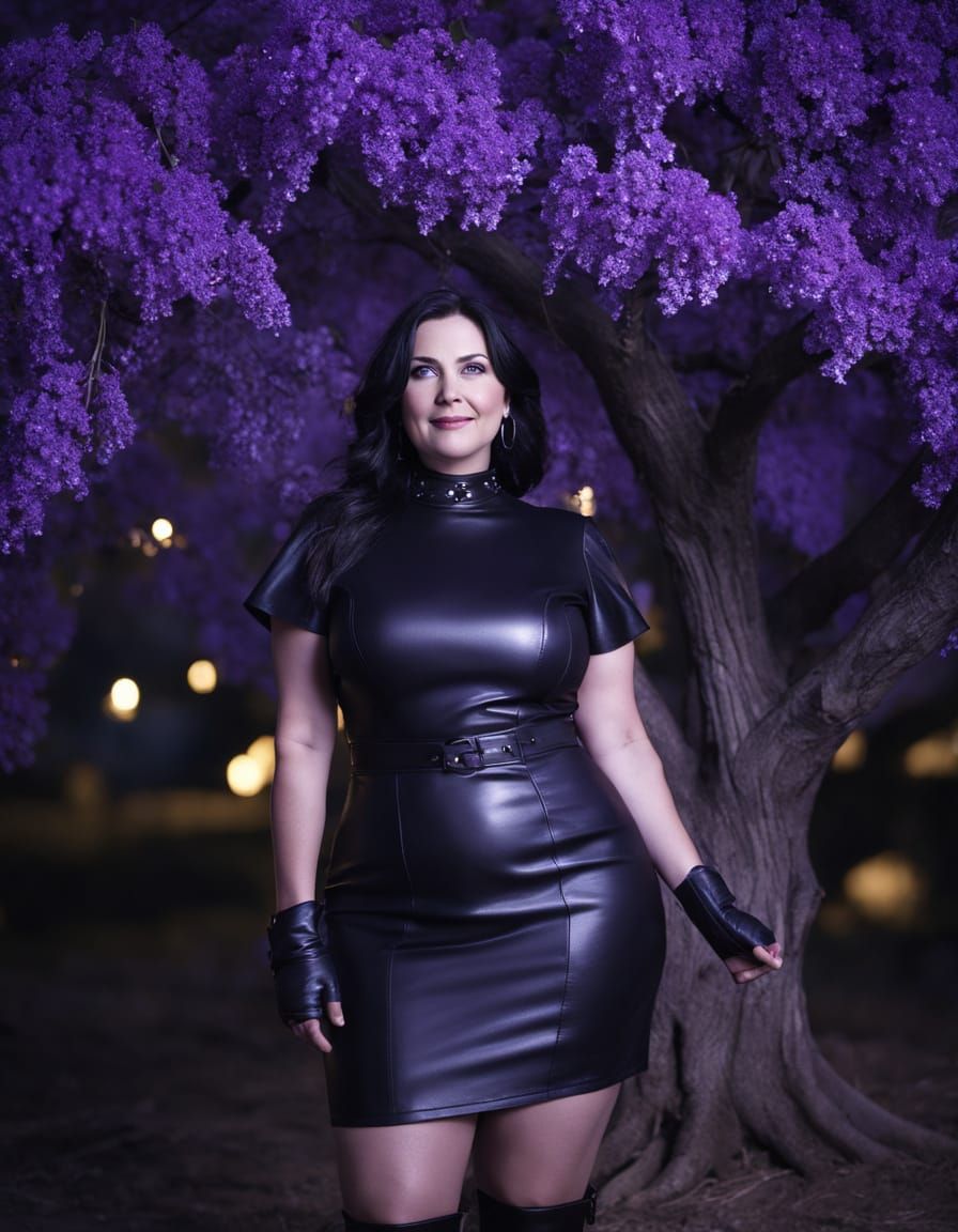 Ethereal Portrait of a Woman Under Moonlight