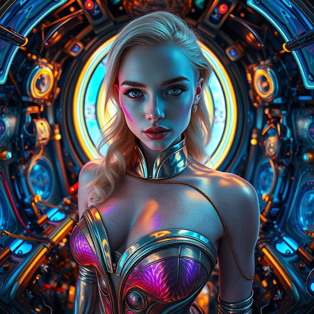 Regal Goddess in Steampunk Nexus