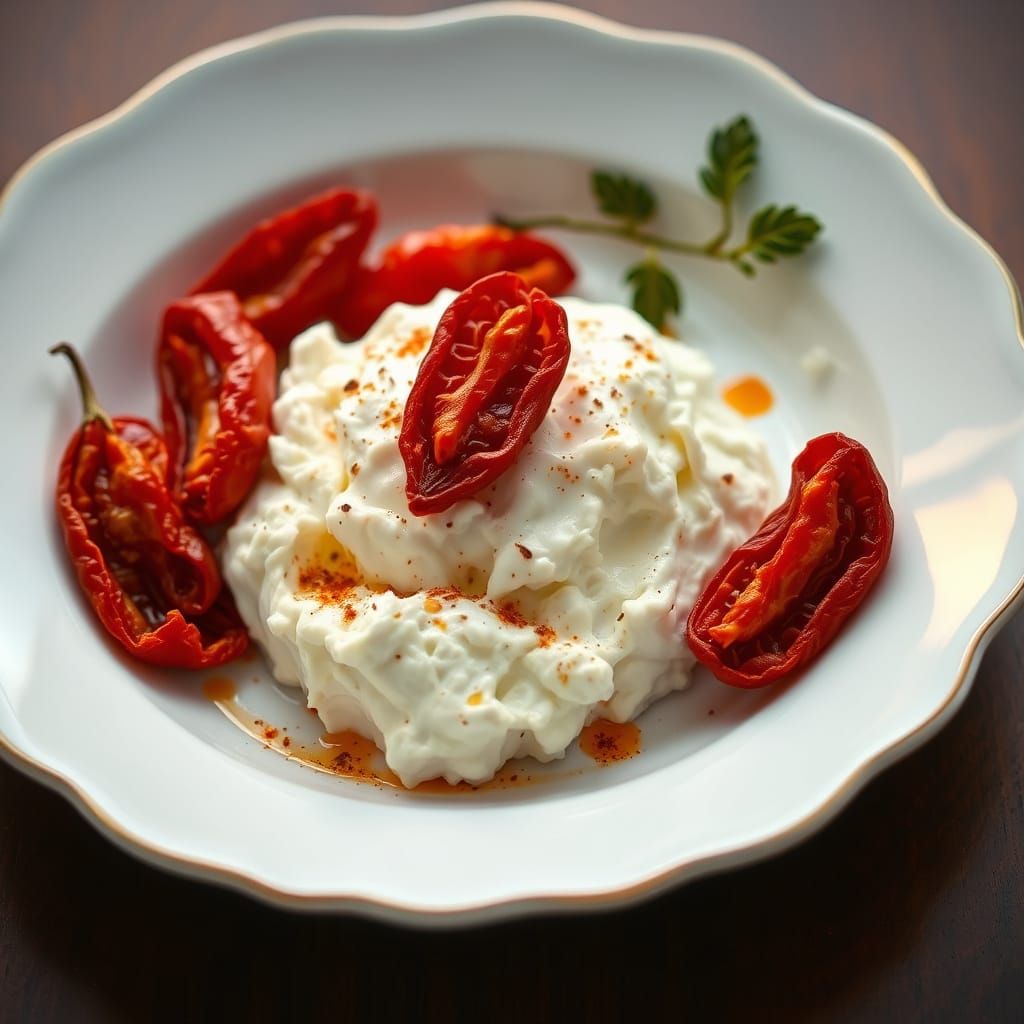 Creamy Cottage Cheese with Smoky Paprika and Sun-Dried Tomat...