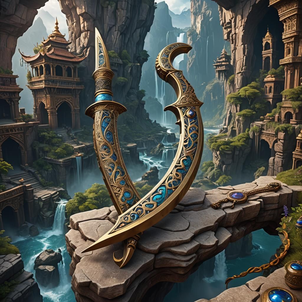 Jambiya Kirpan Lucent Detailed Matte Painting