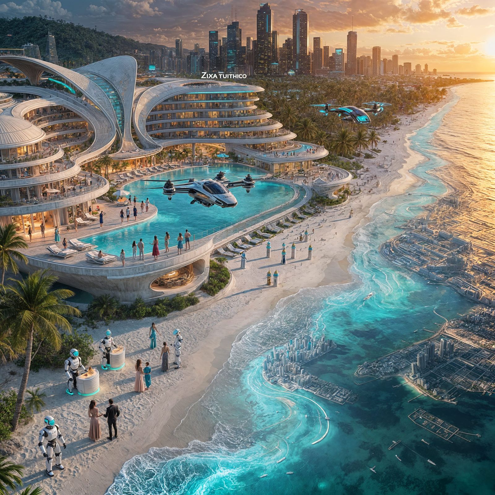 Caribbean Retro-Futurism: Luxury Hotels & Bioluminescent Bea...