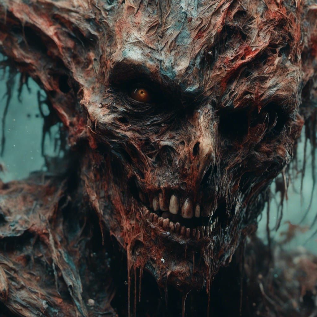 Monsters and Gods in Hyperrealistic Splash Art