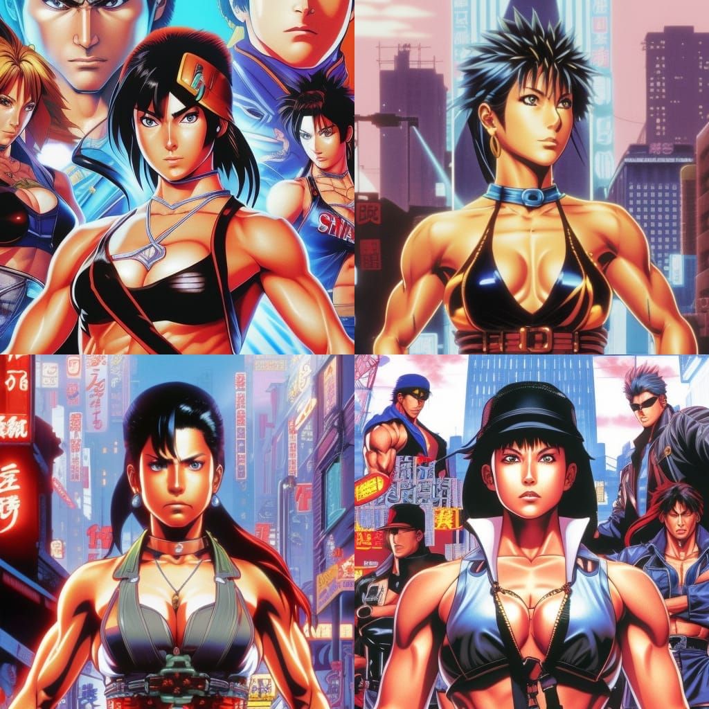 Streets of Rage: Anime Character Concept Art