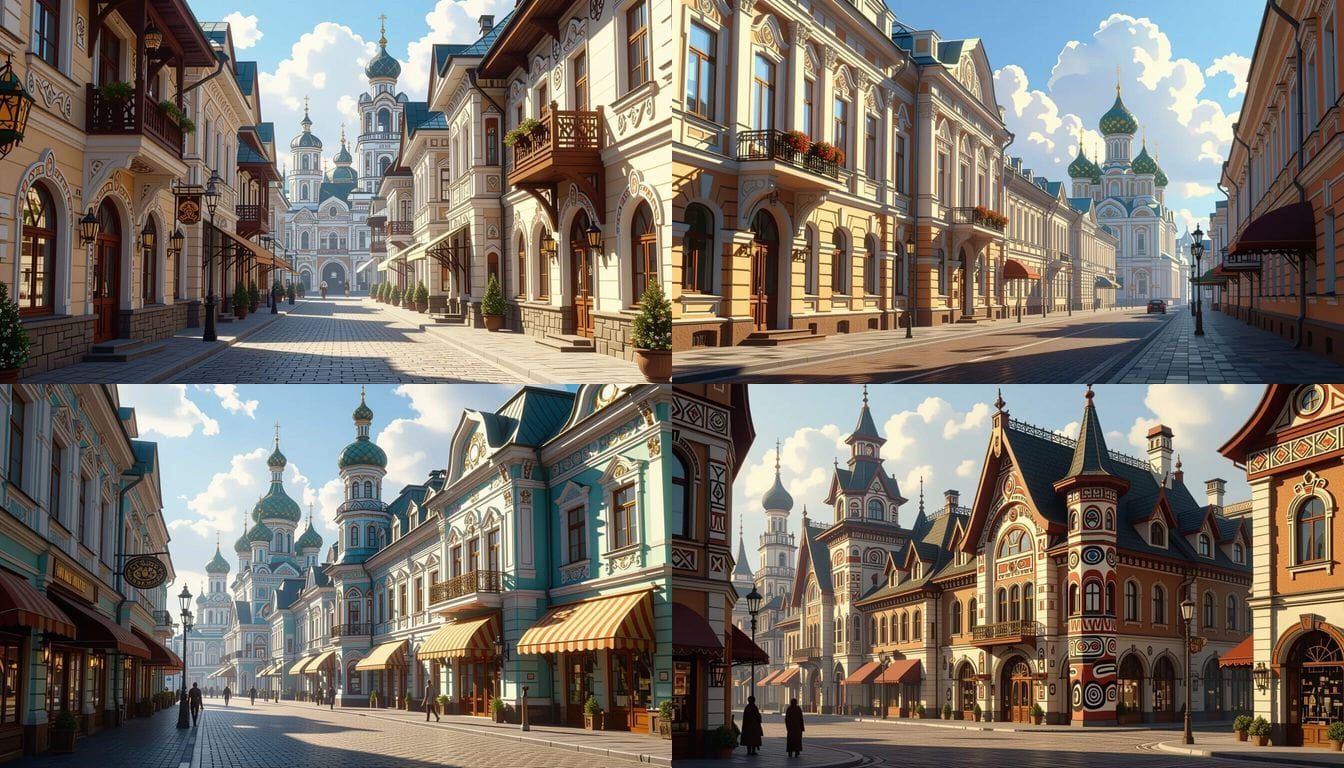 Eastern European City Street Fuses Haida Artistry