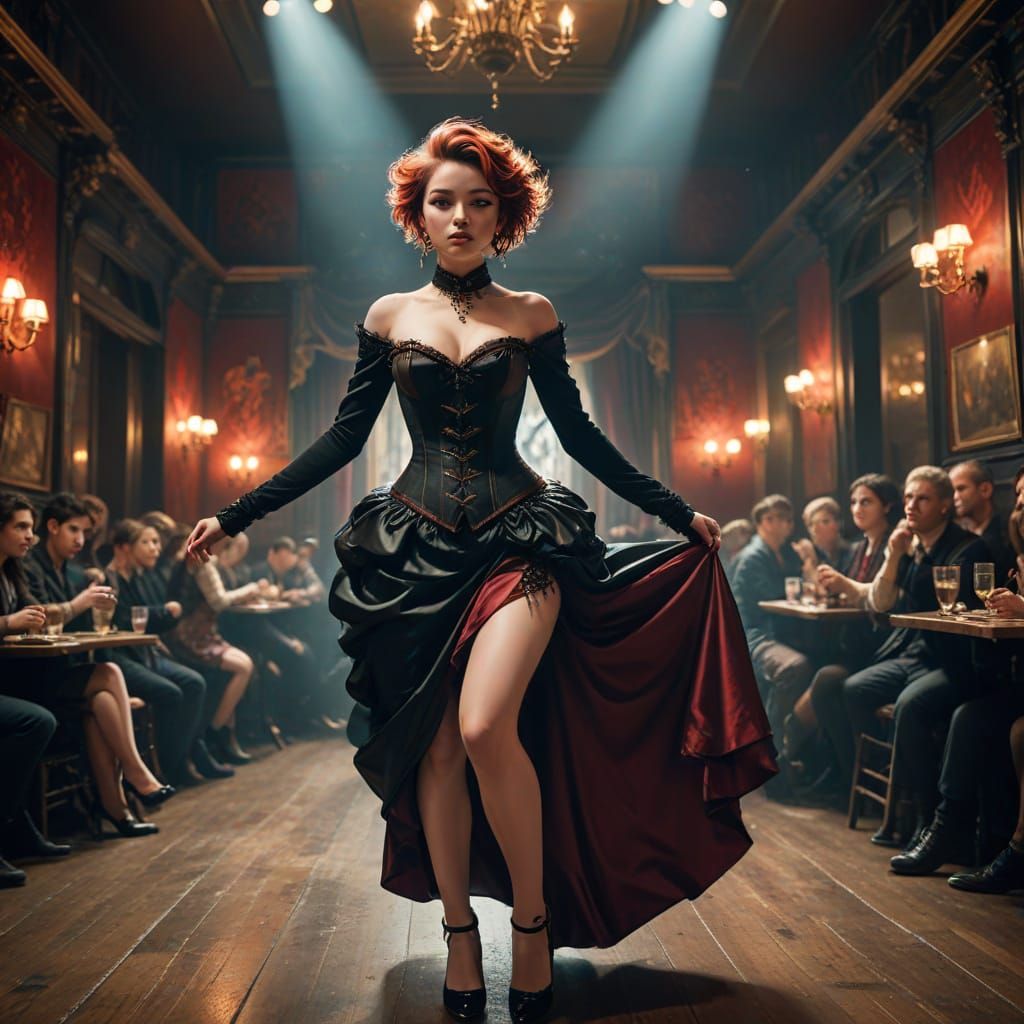 The Anarchism Queen Dances with Enthusiasm in a Lavish Amste...