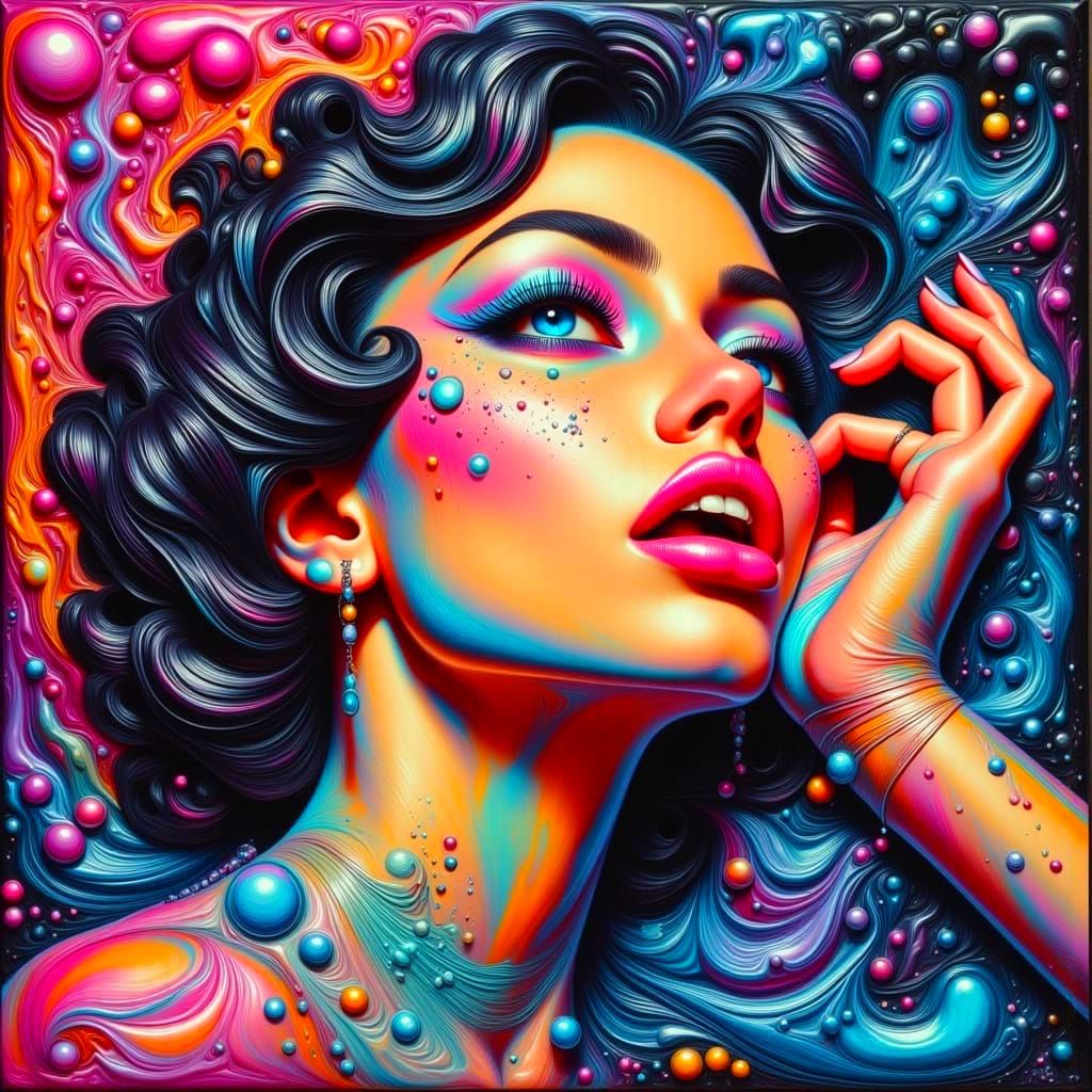 Surrealist Portrait in Distorted Reality