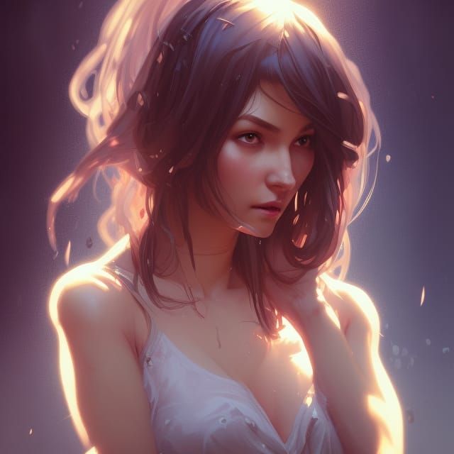 Hyperdetailed Portrait of Girl with Dynamic Lighting