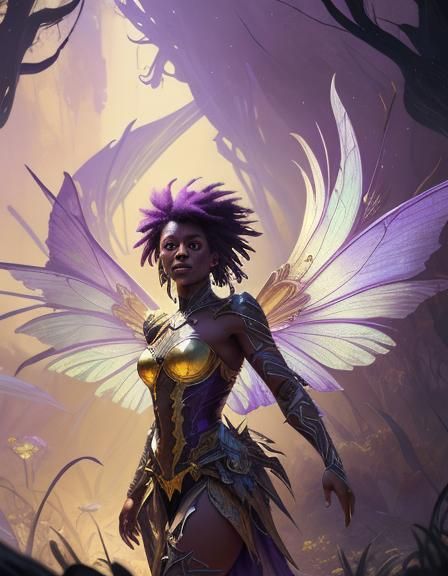 Fantasy Portrait of African American Woman