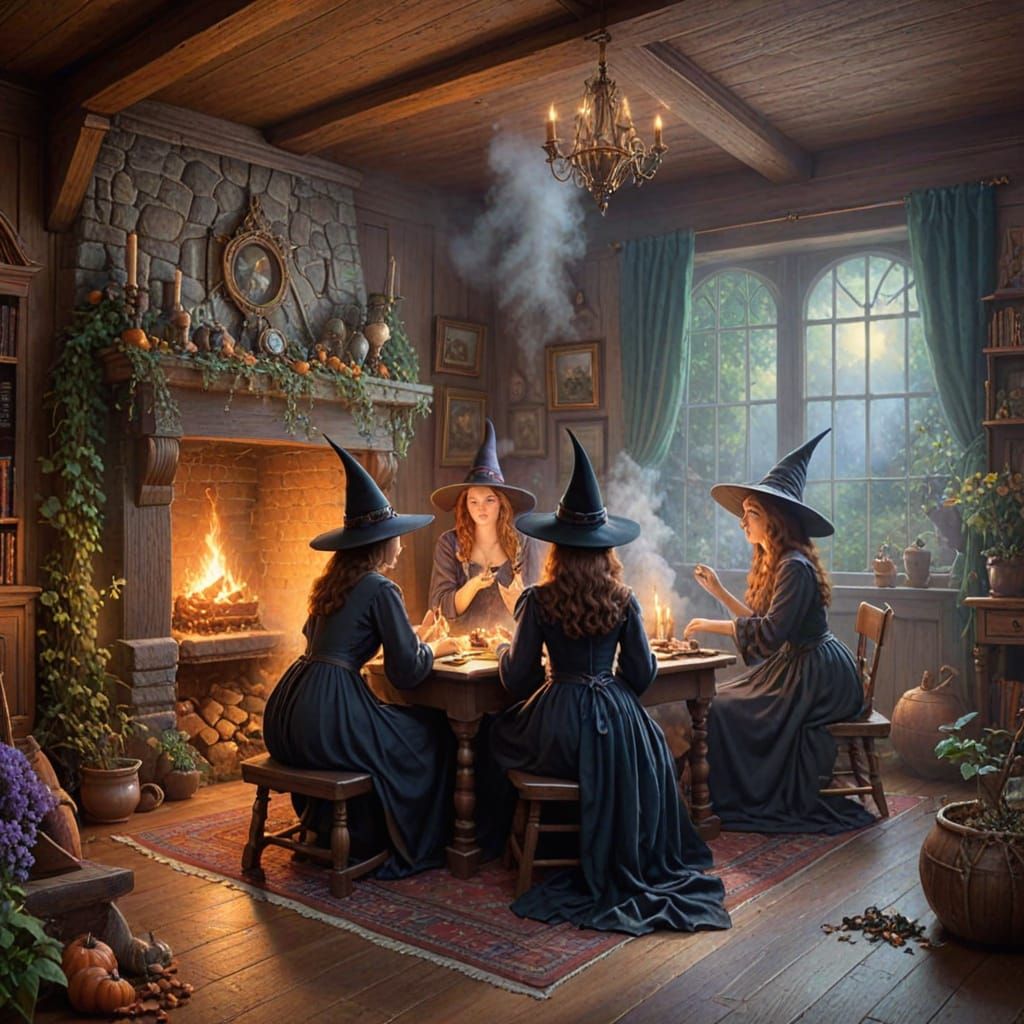 Mystical Apprentices in Whimsical Wizardry