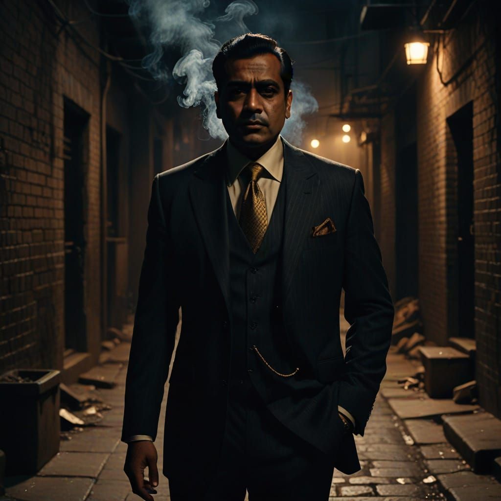 Gritty Film Noir Portrait of a Powerful Underworld Boss