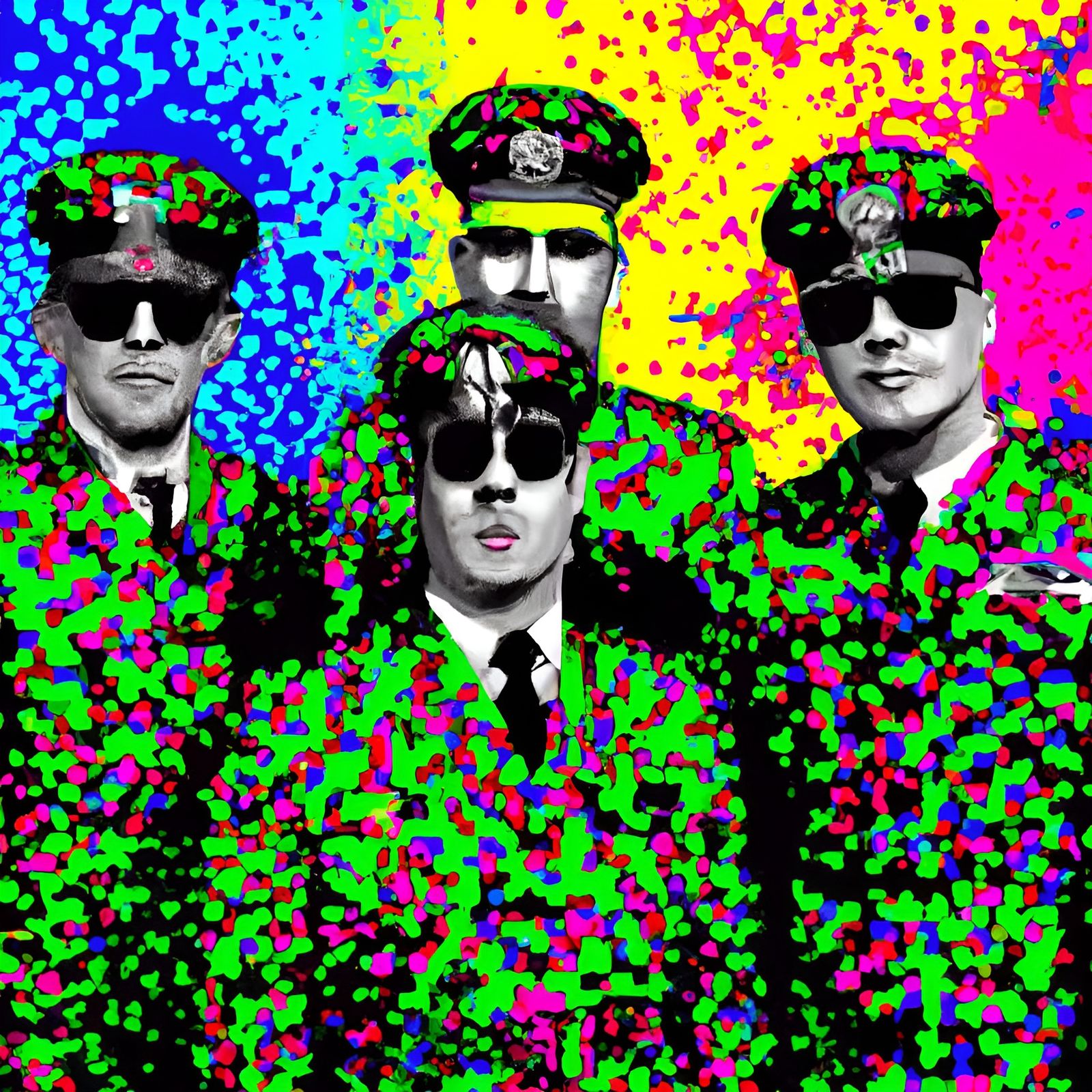 Eurocyberarmy Uniforms: Psychedelic Camouflage Portrait