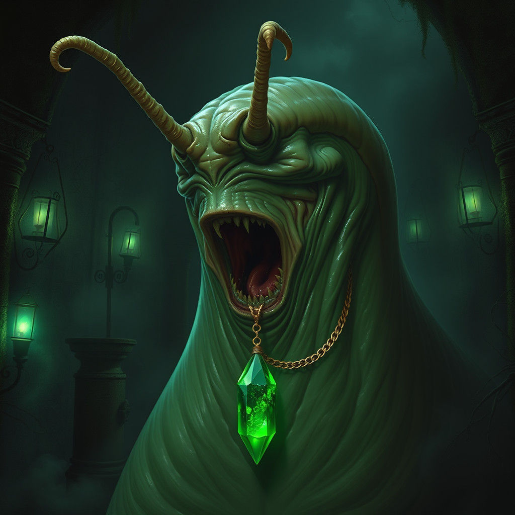 Gargantuan Iridescent Slug Shrieking in Torment