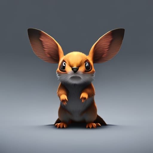 Realistic Pichu Pokemon in Dark Fantasy Style