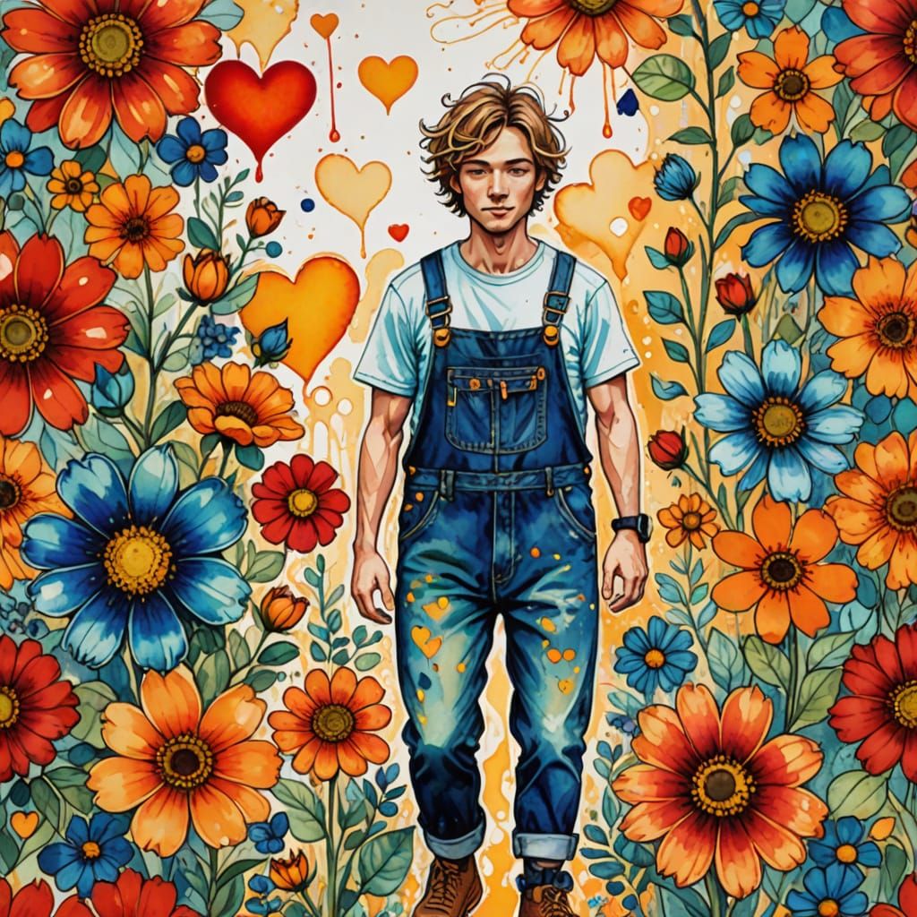 Vintage Comic Book Whimsy: A Boy's Day