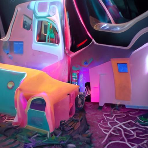 Meow Wolf: Serene Digital Illustration in 8k