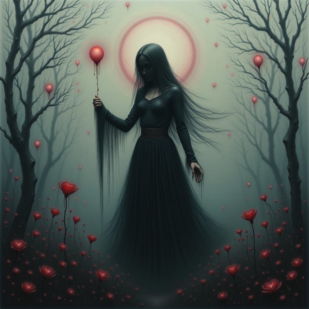 Fading Figure in Dreamlike Surrealism