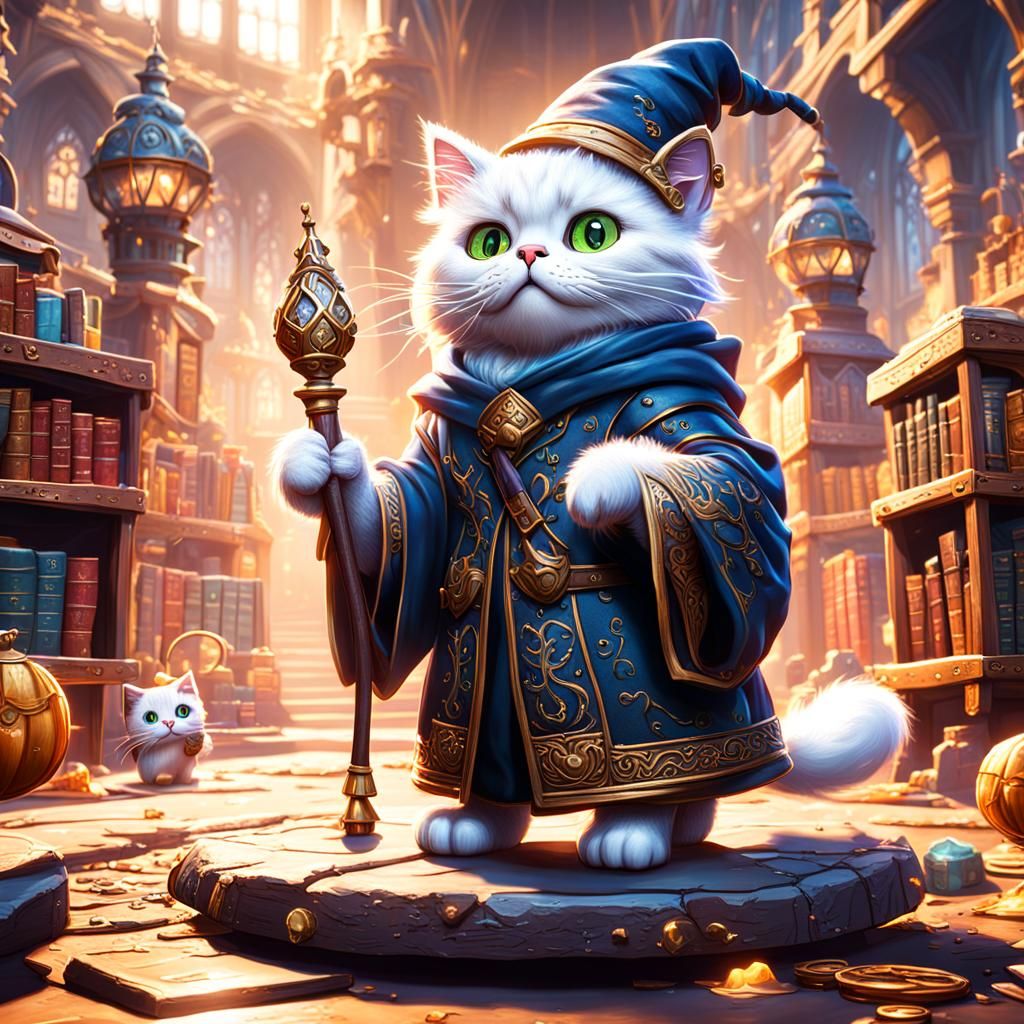 Kitty Wizards' First Day: Fantasy Concept Art