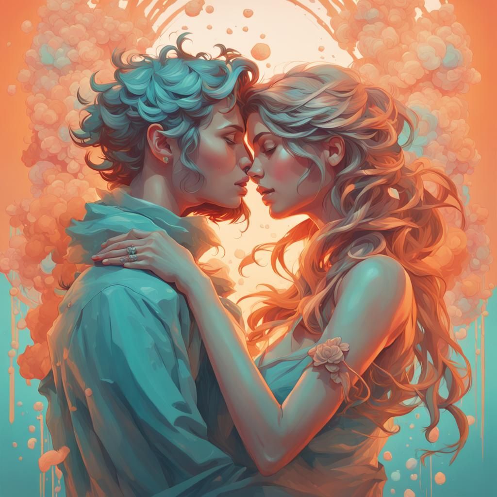 Pastel Illustration of Love: Concept Art