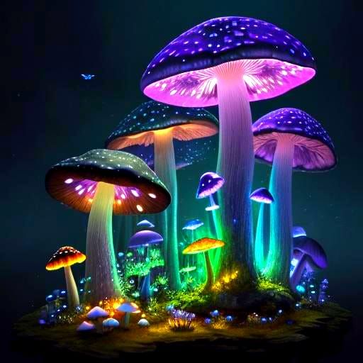 Luminous Moth in Detailed Digital Painting