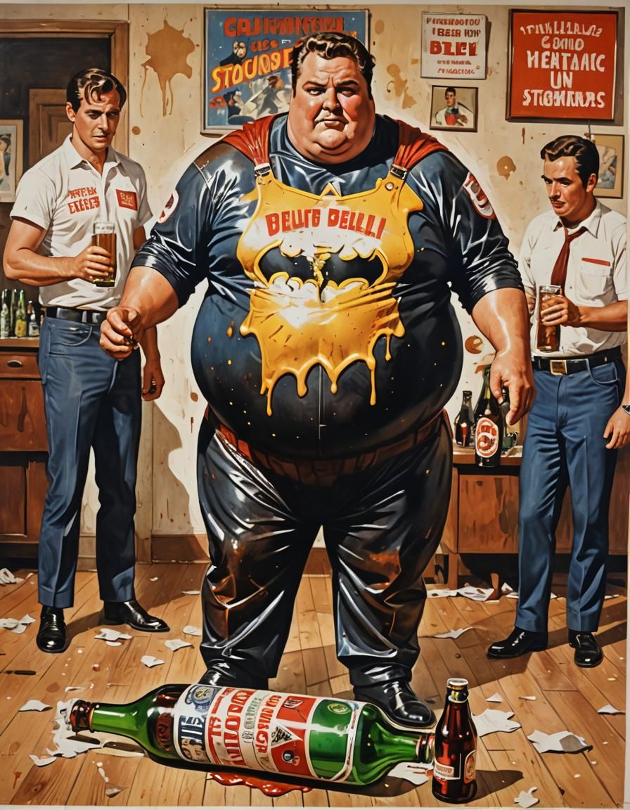 Retro Movie Poster of Unlikely Superhero