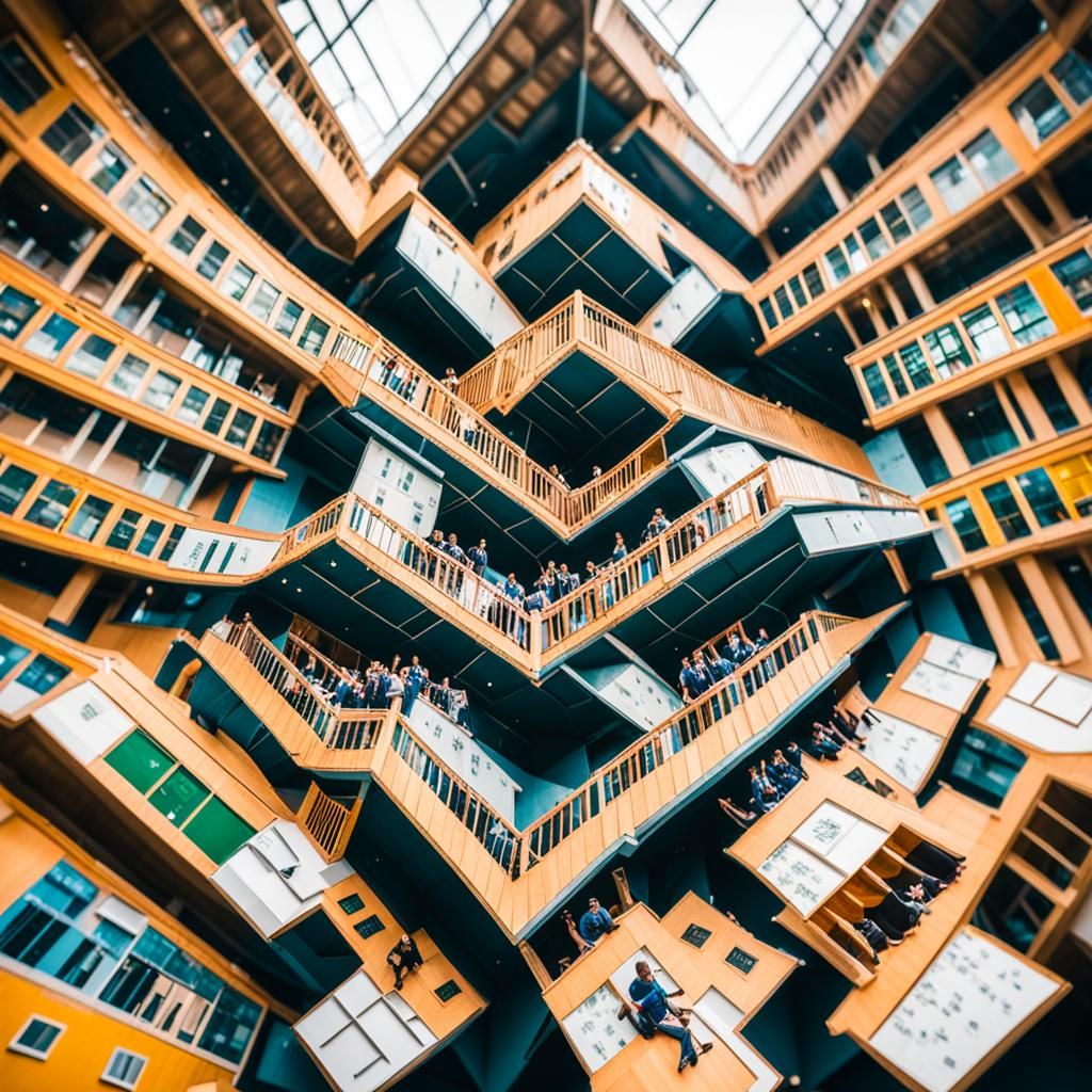 Surreal Upside-Down Schools in Professional Photography