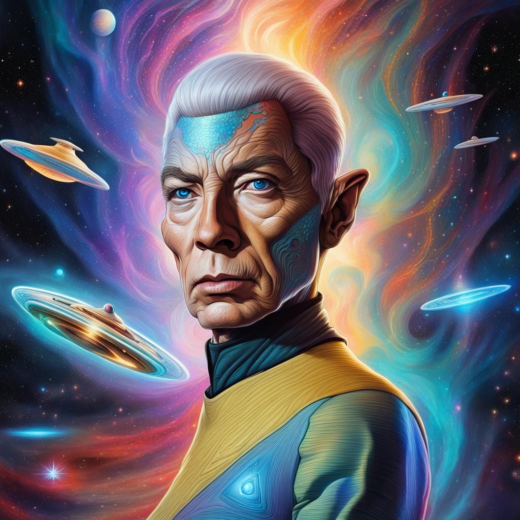 Star Trek: Cosmic Holographic Illustration