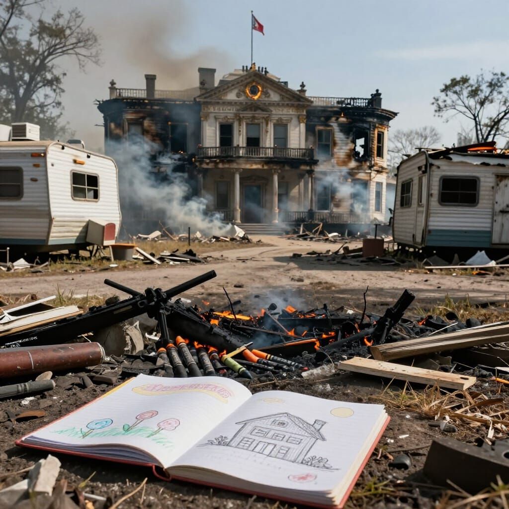 Governor's Mansion Burns Down in Trailer Park Fire